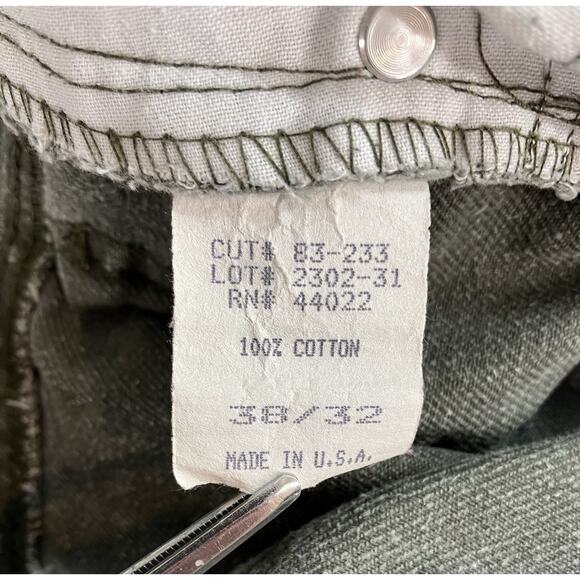 Vintage Abercrombie & Fitch Green Gray Jeans Men’s Size 38x32 - Picture 11 of 11